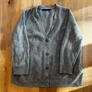 Jenni Kayne Gray Ribbed Cardigan